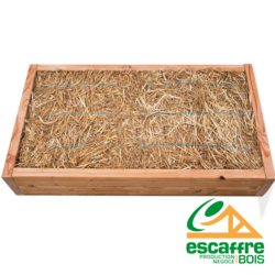 bottes pailles -0.55 x 0.60 x ep 220mm - R*4.58 - pal = 40b = 13.20 m2